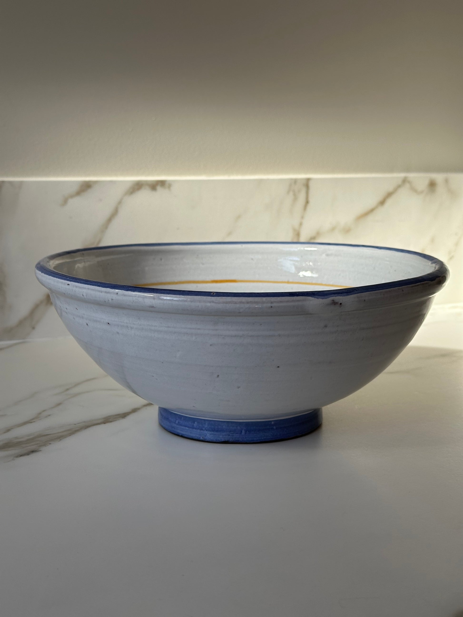 Vintage handbeschilderde schaal Portugal – keramiek schaal met bloemen - Ruby Conceptstore 