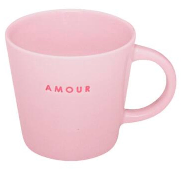 Vondels - Cappuccino Mok AMOUR soft pink 250ml - RUBY Conceptstore 