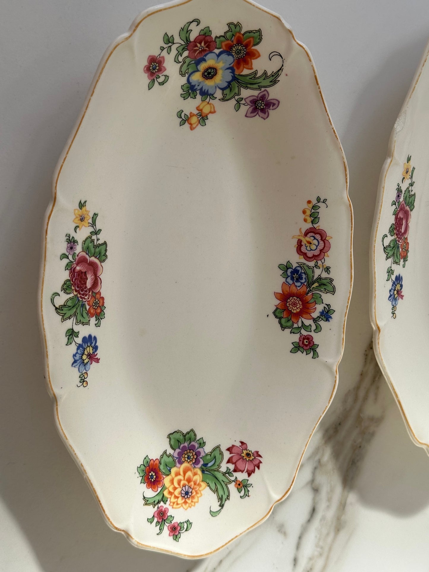 Vintage Maastricht Serveerschaal - Floral - Ruby Conceptstore 