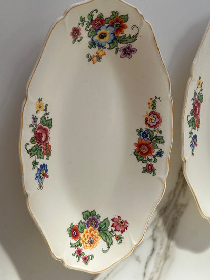 Vintage Maastricht Serveerschaal - Floral - Ruby Conceptstore 