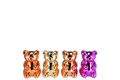 PRE ORDER - Shiny candy bear vaas: speels & trendy 10 cm - 4 kleuren