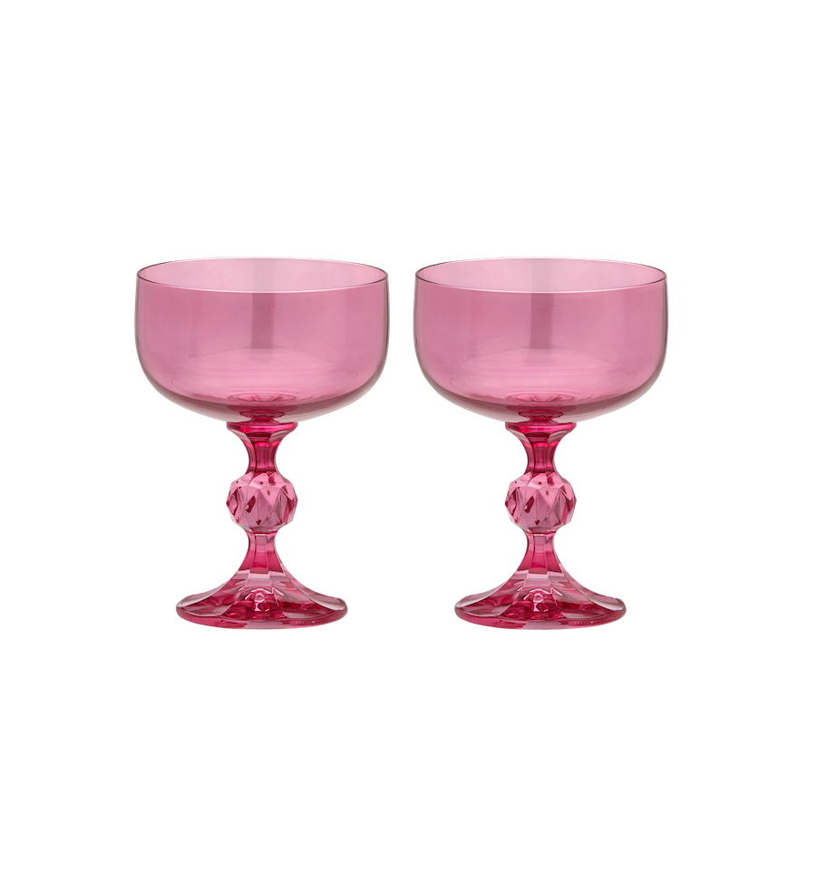 Anna + Nina - Rose Cocktail Glass Set of 2 - Ruby Conceptstore 