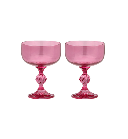 Anna + Nina - Rose Cocktail Glass Set of 2