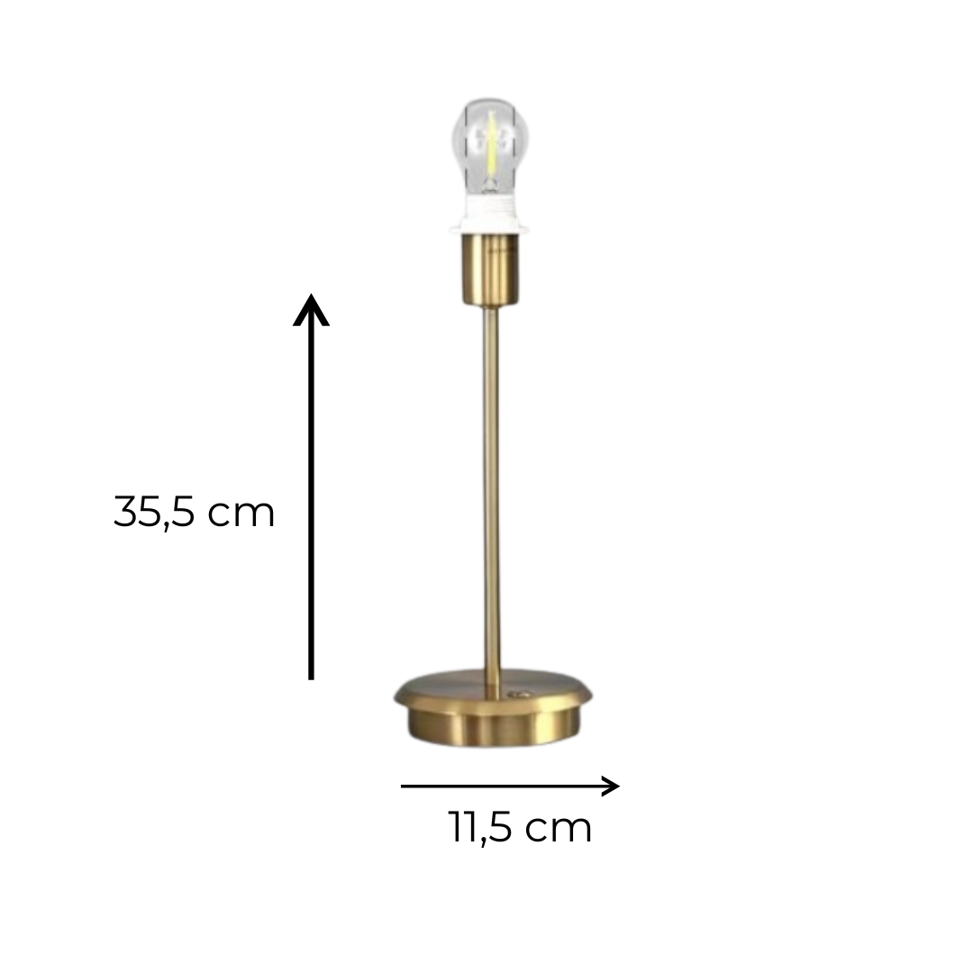 Vendôme – Draadloze hoge tafellamp met gestreepte kap