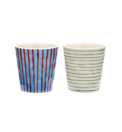 Anna + Nina - Stripe Affair Coffee Cup Set of 2