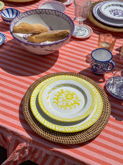 Dinerbord 26 cm Granada geel | Rubia Cerámica