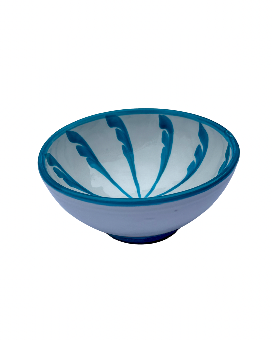 Spaanse bowl 15cm Palmetas Turquoise | Rubia Cerámica
