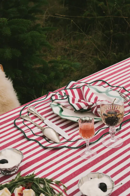 Maison Dinette - Placemats Noëline Burgundy (set van 2)