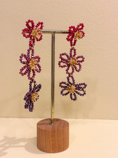 Oorbellen bloem feest