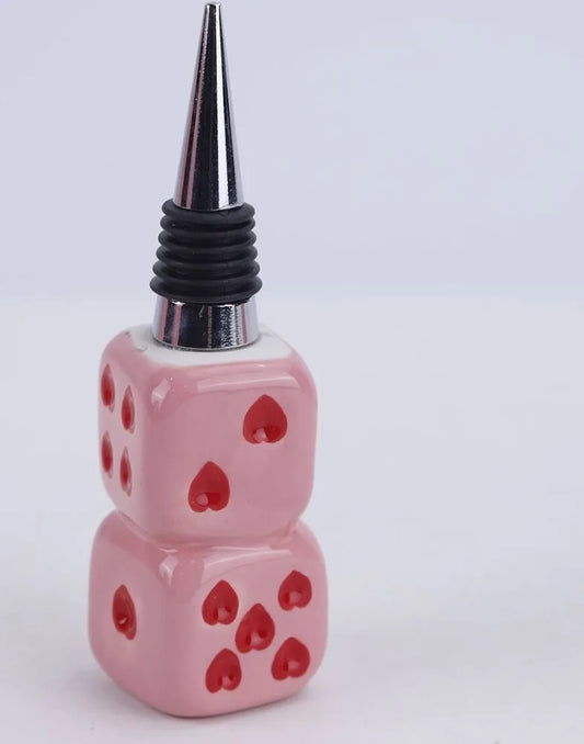 Wijnstopper dices aardewerk