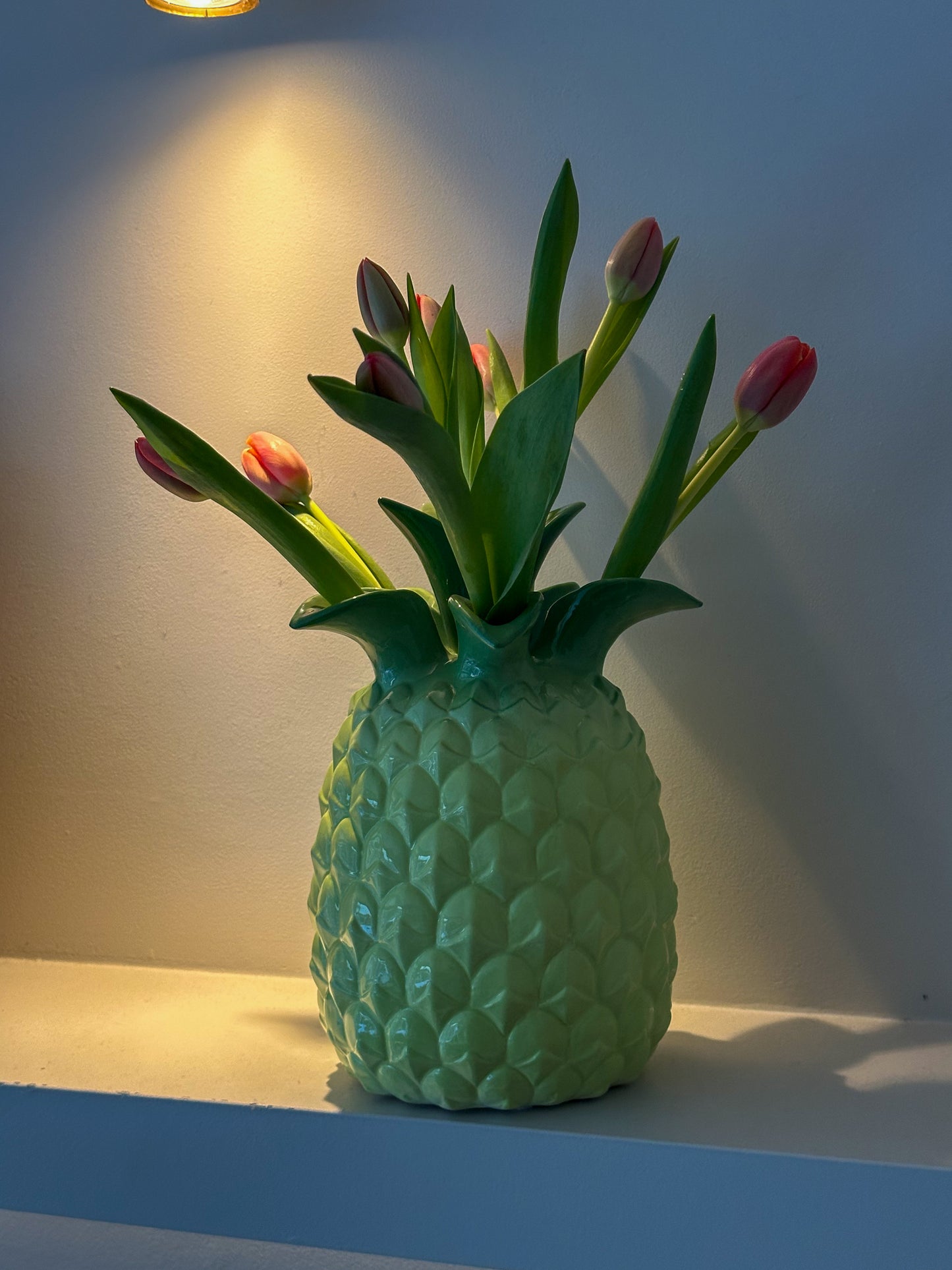 Groene ananas vaas lime 28 cm| Ruby Conceptstore