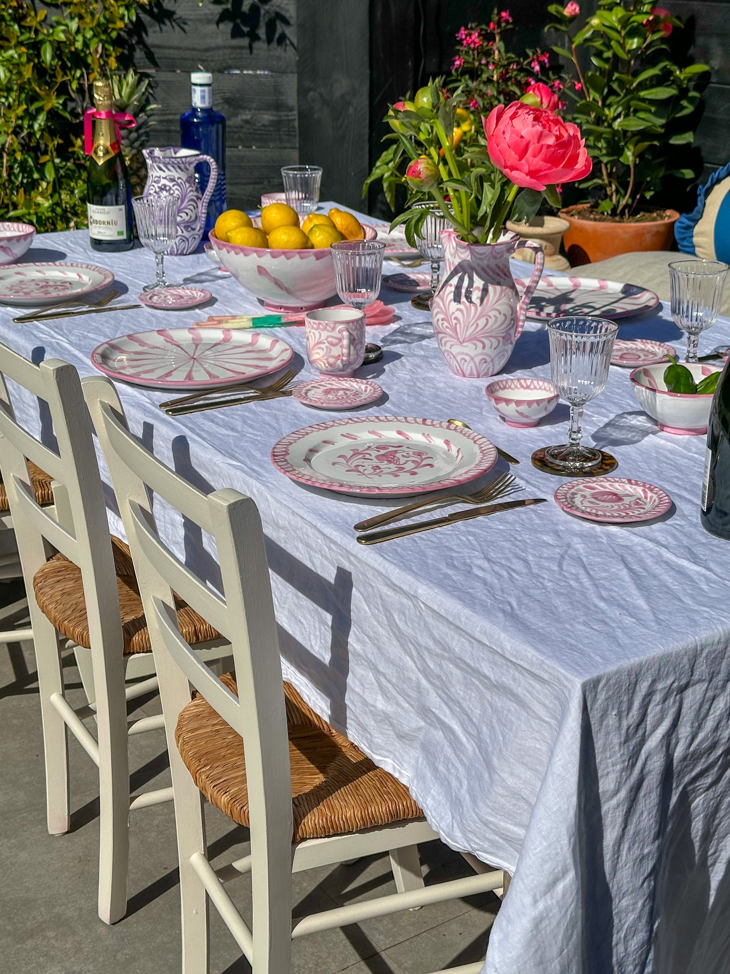 Spaanse Serveerschaal 27 cm Granada Roze | Rubia Cerámica