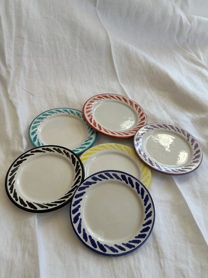 Sideplate Filo Zwart | Rubia Cerámica