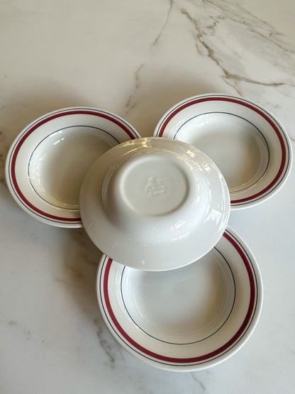 Vintage Churchill diepe borden set van 4 – bordeaux bistro servies England - Ruby Conceptstore 