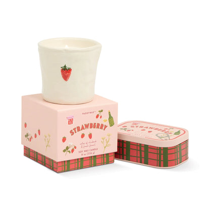 Keramieken aardbei geurkaars – Paddywax Bistro - Ruby Conceptstore 