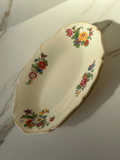 Vintage Maastricht Serveerschaal - Floral - Ruby Conceptstore 