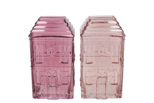Mille House Vase – Old Pink / Sand 14x11x25 cm
