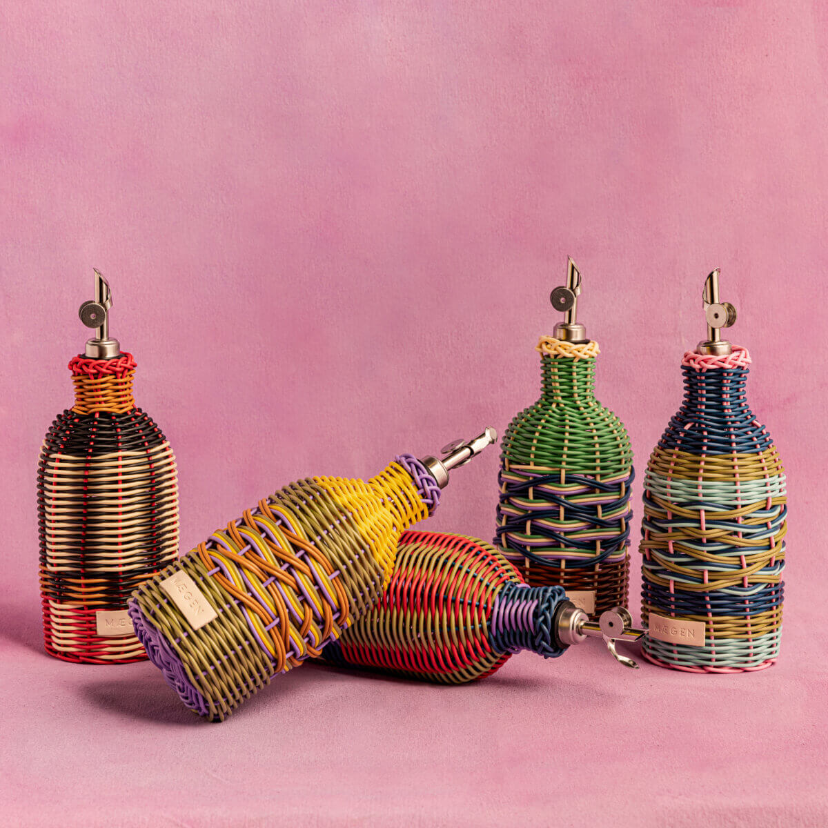 Design Oliefles Pink / Navy – Maegen - Ruby Conceptstore 