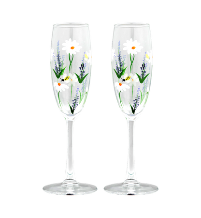 Anna + Nina - Springtime Toast Champagne Flute Set of 2 - Ruby Conceptstore 
