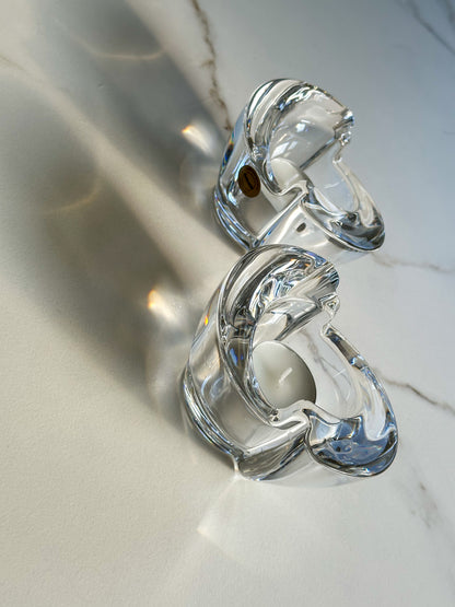 Vintage kristallen waxinelichthouder Amalfi – 24% loodkristal – Italië - Ruby Conceptstore 