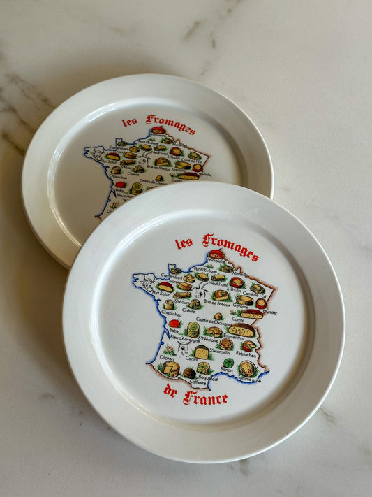 Vintage kaasbordje Les Fromages de France – Frans bordje – cheese plate - Ruby Conceptstore 