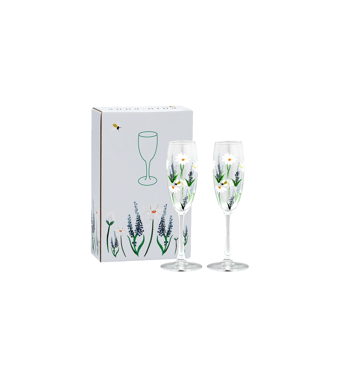Anna + Nina - Springtime Toast Champagne Flute Set of 2 - Ruby Conceptstore 