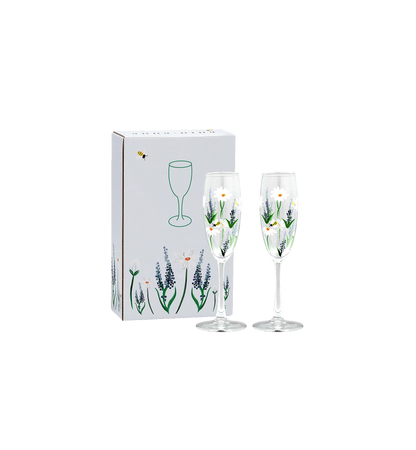 Anna + Nina - Springtime Toast Champagne Flute Set of 2 - Ruby Conceptstore 