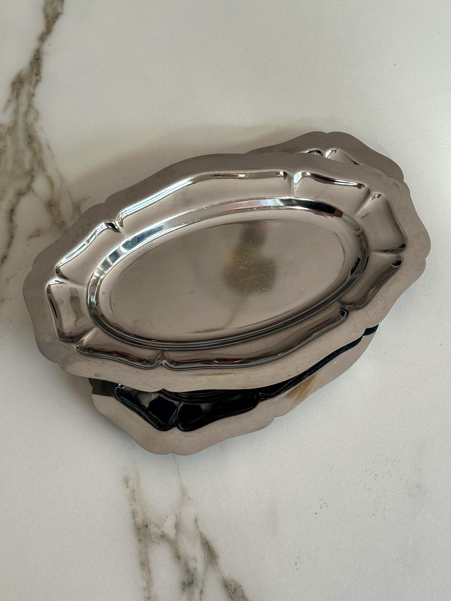 Vintage Onyx RVS Schaaltje