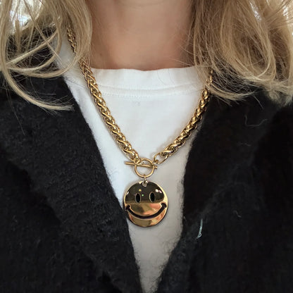SMILEY NECKLACE GOLD