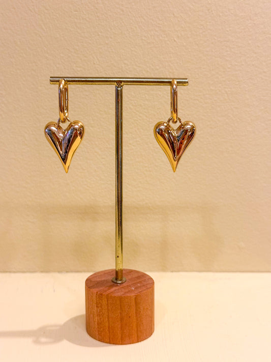 Oorbellen Heart goud