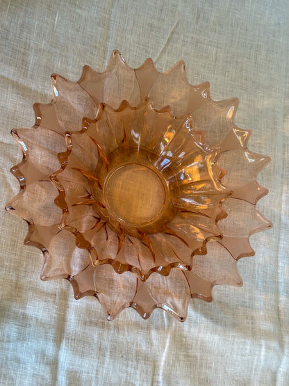 Vintage schalen set Rosaline glas - Ruby Conceptstore 