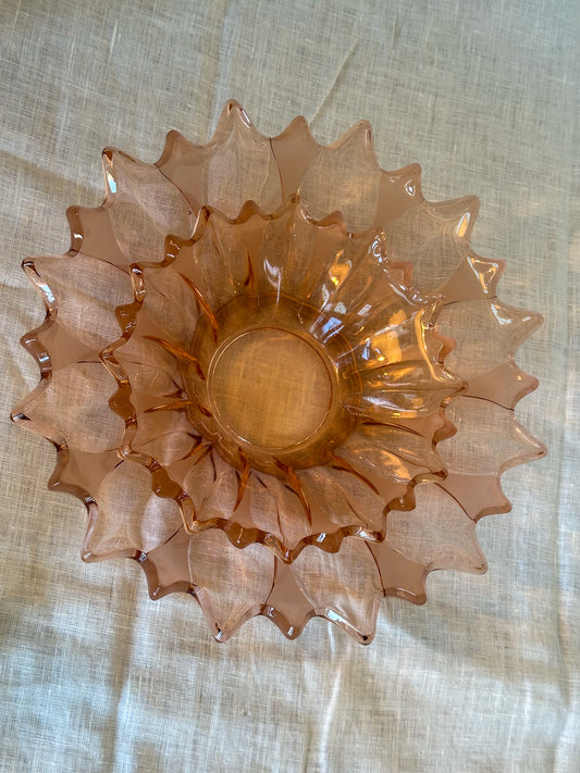 Vintage schalen set Rosaline glas - Ruby Conceptstore 