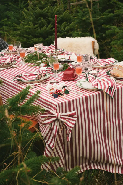 Maison Dinette - Strikken Noëline Burgundy (Set van 2)