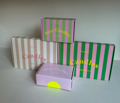Mini kaarsenbox kleurrijk - RUBY Conceptstore 