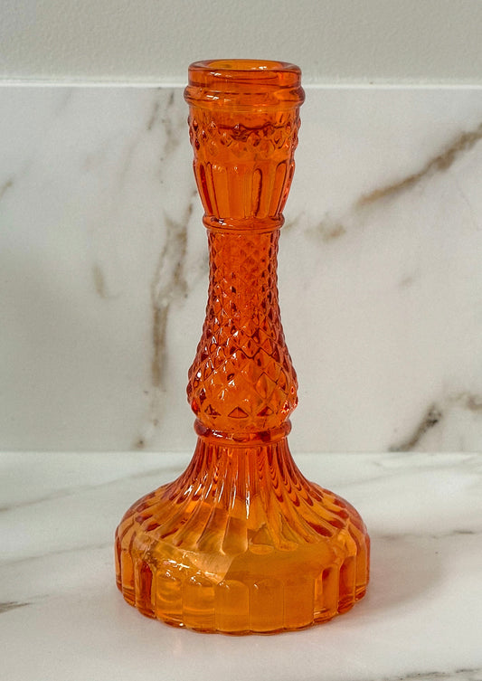 glazen kandelaar Oranje - RUBY Conceptstore 