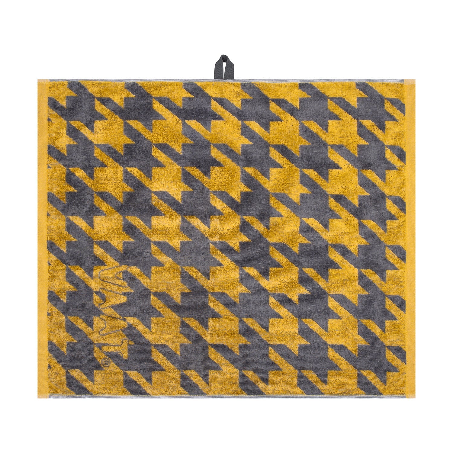 Handdoeken set PIED DE POULE geel lichtgrijs - RUBY Conceptstore 