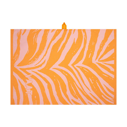 Handdoeken set ZEBRA oranje roze