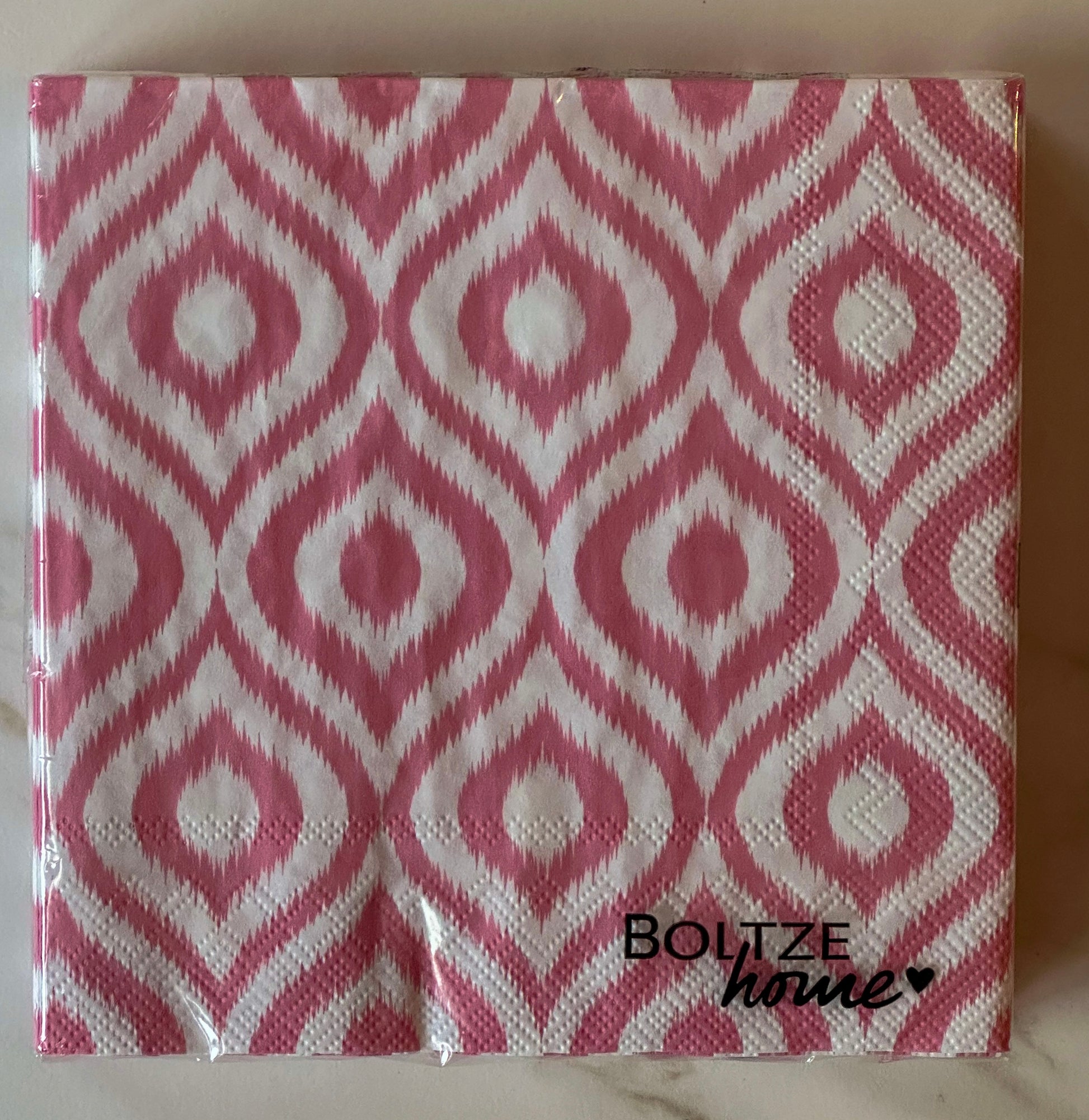 Pink perfection collectie: Hippe papieren servetten in licht roze print - RUBY Conceptstore 