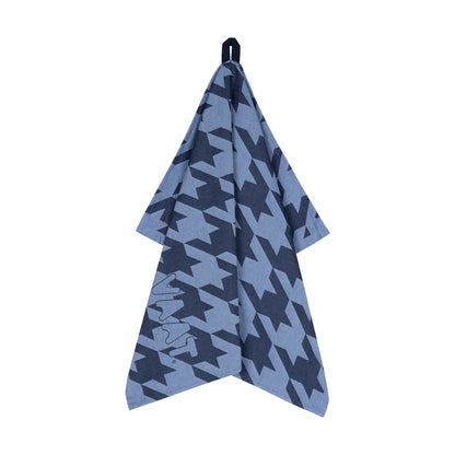 Handdoeken set PIED DE POULE denim blauw - RUBY Conceptstore 