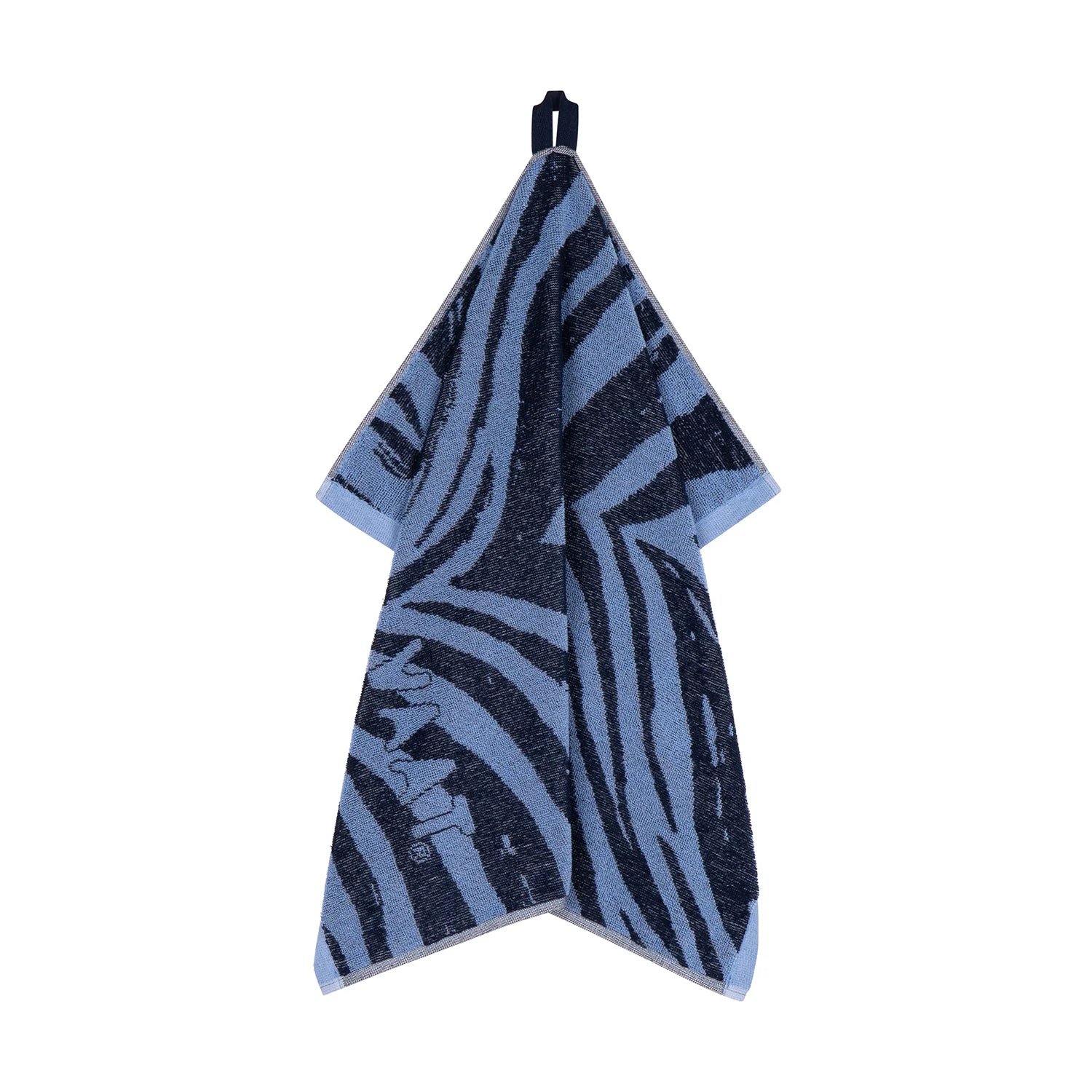 Handdoeken set ZEBRA denim blauw - RUBY Conceptstore 