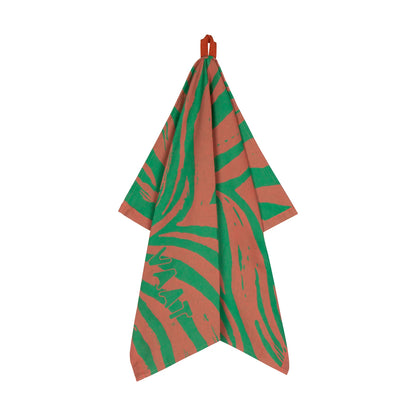 Handdoeken set ZEBRA koraal groen - RUBY Conceptstore 