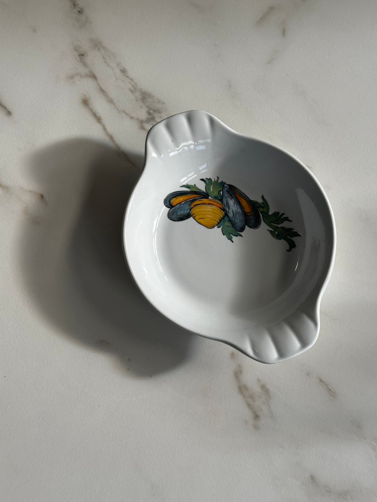 Vintage Rösler Mosselschaal met Mosselmotief – 22 cm - Ruby Conceptstore 