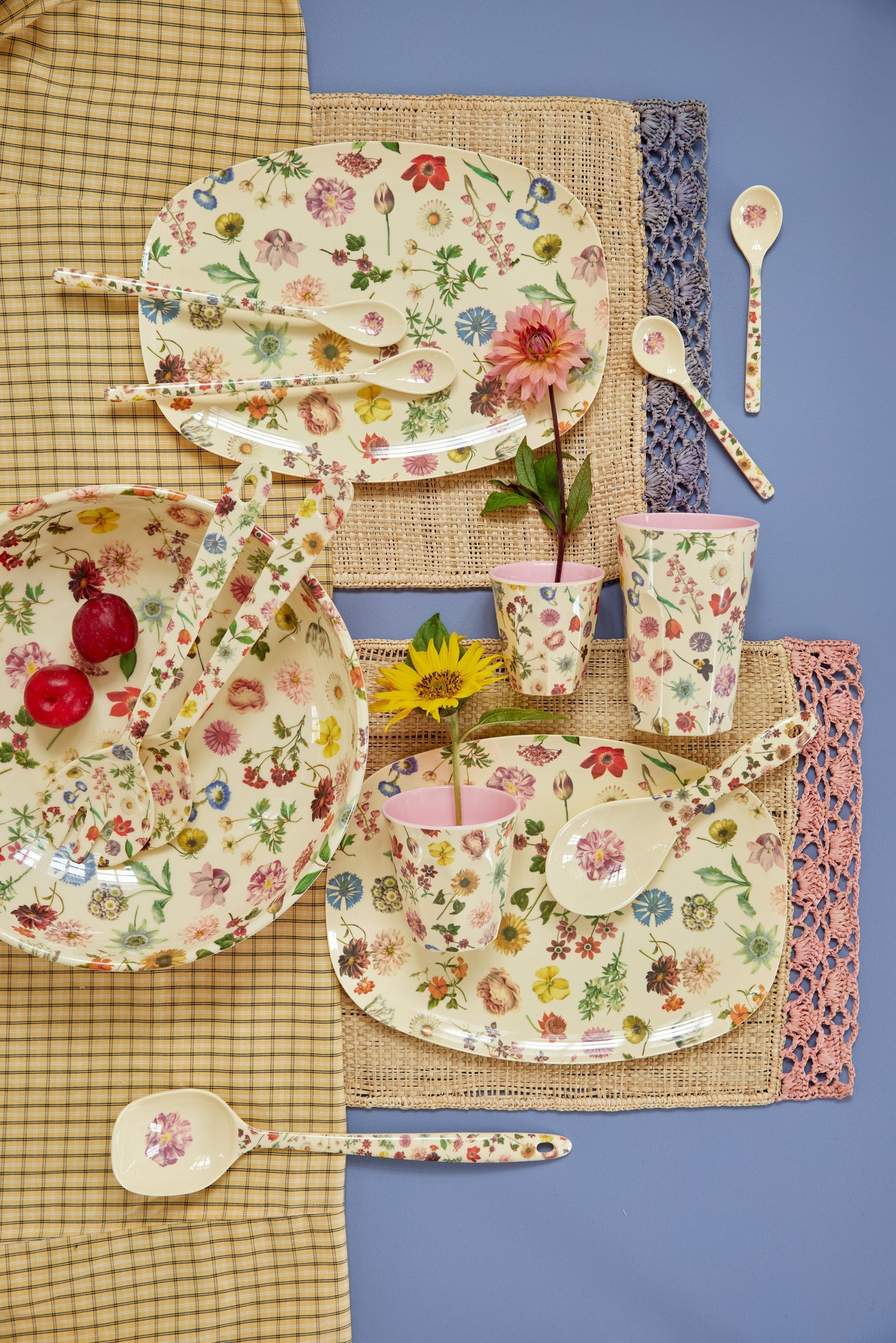 Rice - Middelgroot Melamine Beker Floras Dream Print - RUBY Conceptstore 