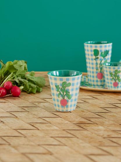 Rice - Middelgroot Melamine Beker Ravishing Radish Print - RUBY Conceptstore 