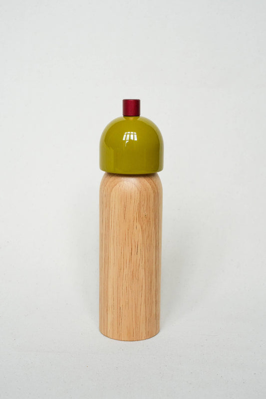 Zout/ pepermolen - olijfgroen & rood: Medium