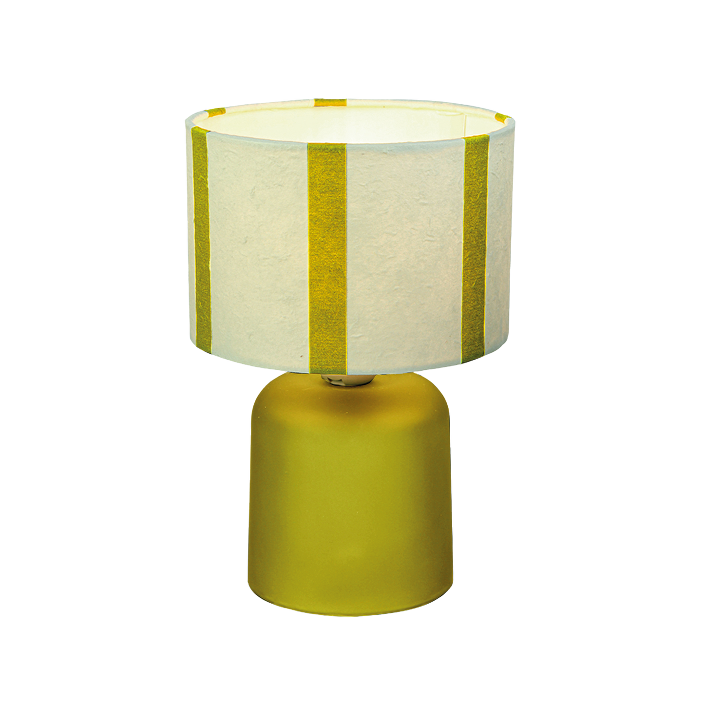 Tafellamp op batterij met gele streep