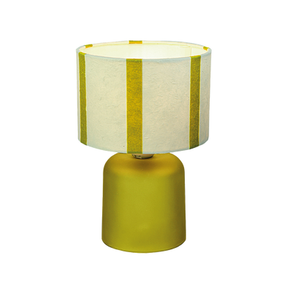 Tafellamp op batterij met gele streep