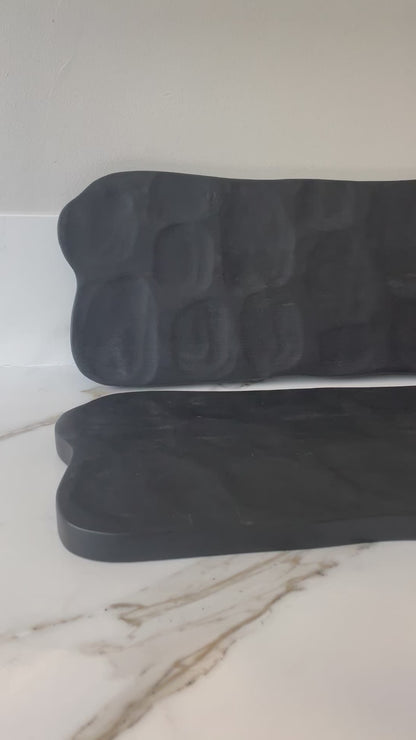 Zwarte borrelplank 54 cm